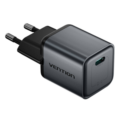 Vention USB-C GaN Gyorstöltő Hálózati Adapter 20W (szürke)