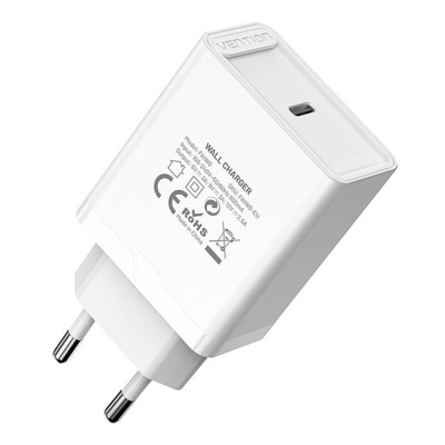 Vention FAIW0-EU USB-C Gyorstöltő Hálózati Adapter 30W - Fehér