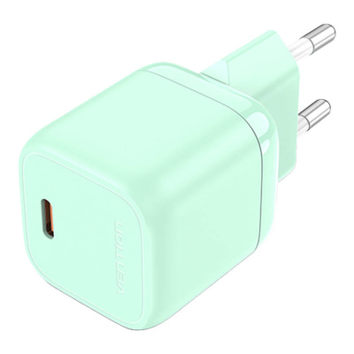 Vention FAKG0-EU USB-C GaN Gyorstöltő Hálózati Adapter 30W - Zöld