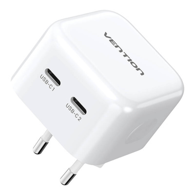 Vention FBPW0-EU USB-C GaN Gyorstöltő Hálózati Adapter 35W - Fehér