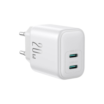 Joyroom JR-TCF12 USB-C Gyorstöltő Hálózati Adapter 20W - Fehér