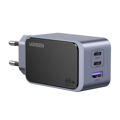UGREEN Nexode Air USB + USB-C Gyorstöltő Hálózati Adapter 65W - Szürke