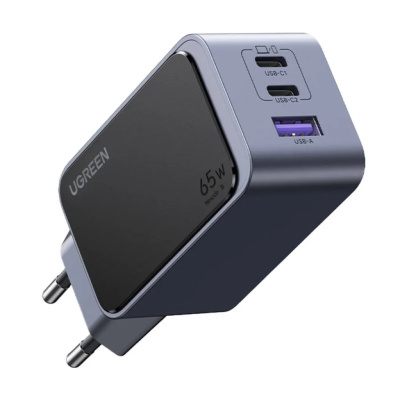 UGREEN Nexode Air USB + USB-C Gyorstöltő Hálózati Adapter 65W - Szürke