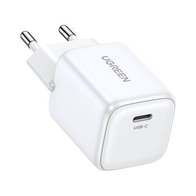 UGREEN 15326 Nexode Mini USB-C Gyorstöltő Hálózati Adapter 30W - Fehér