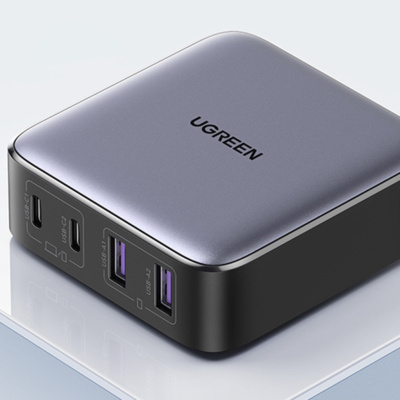 UGREEN CD327 Nexode USB + USB-C Gyorstöltő Hálózati Adapter 65W - Szürke