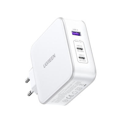 UGREEN Nexode 15339 USB + USB-C Gyorstöltő Hálózati Adapter 140W - Fehér