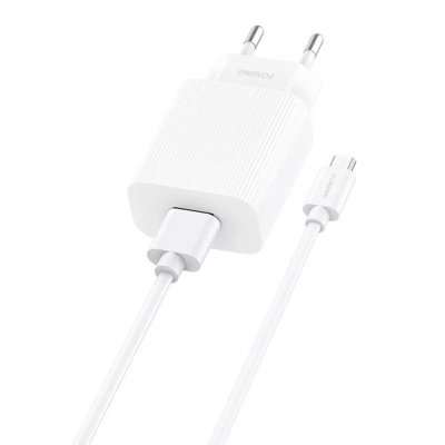 Foneng EU28 USB Gyorstöltő Hálózati Adapter + Micro-USB kábel
