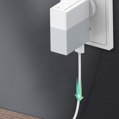 LDNIO A2620C USB + USB-C Gyorstöltő Hálózati Adapter 65W + USB-C Kábel