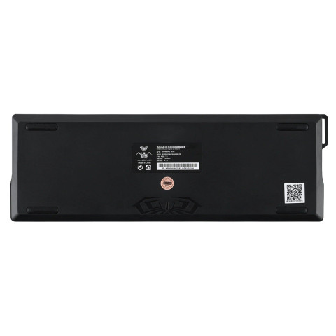 AULA WIN68 HE MAX Magnetic Switch Mechanikus Gamer Billentyűzet - Fekete-Piros