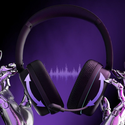 AULA G7 PRO 7.1 Tri-Mode Vezeték Nélküli Gamer Headset - Fekete