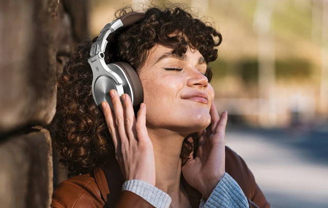 OneOdio Fusion A70 Vezeték Nélküli Bluetooth Headset - Barna-Ezüst