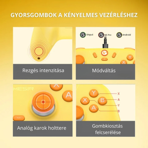 GameSir Nova Lite Vezeték Nélküli Kontroller - Zöld