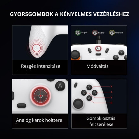 GameSir Nova Lite Vezeték Nélküli Kontroller - Szürke
