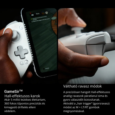 GameSir G8+ MFI Type-C Kontroller (Apple tanusítvánnyal) - Okostelefon-Tartóval