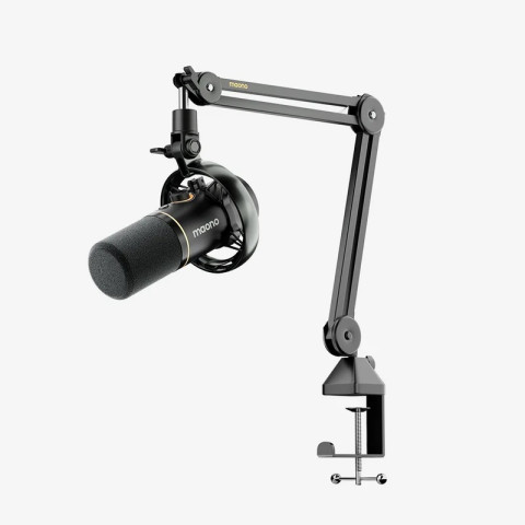 MAONO PD200WS Hybrid Vezeték Nélküli Podcast Mikrofon RGB + Tartókar Kit - Fekete