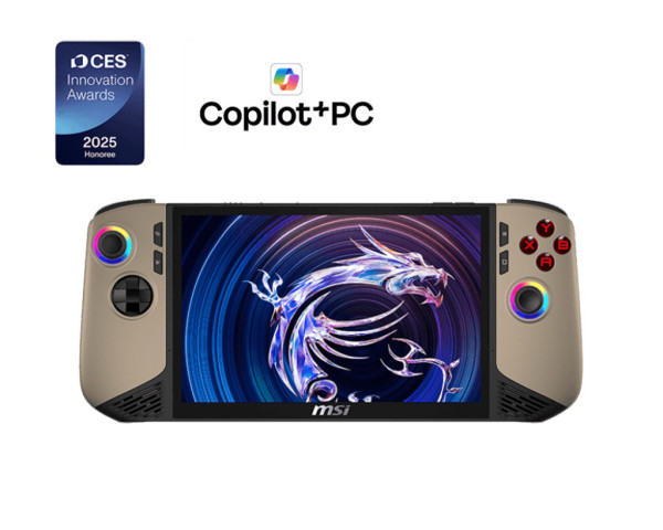MSI Claw 8+ AI Hordozható Kéziszámítógép - Sandstorm/Black
