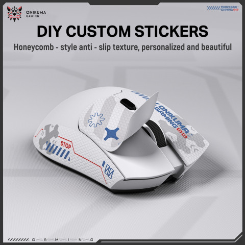 Onikuma DM01 Tri-Mode Vezeték Nélküli Gamer Egér - Fehér