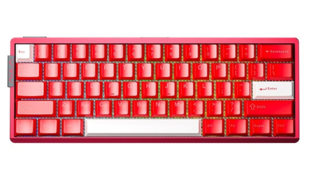 AULA AG60 PRO eSport Magnetic Switch Mechanikus Gamer Billentyűzet - Piros