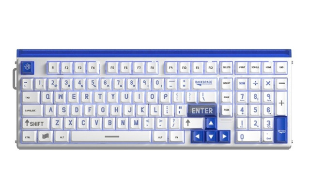 AULA HERO99 Magnetic Switch Mechanikus Gamer Billentyűzet - Fehér