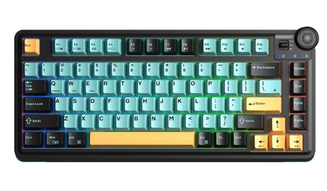 AULA AU75 Tri-Mode Vezeték Nélküli Mechanikus Gamer Billentyűzet