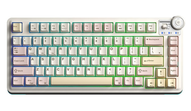 AULA AU75 Tri-Mode Vezeték Nélküli Mechanikus Gamer Billentyűzet