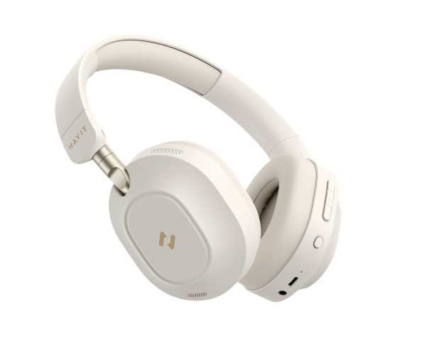 Havit H668BT Vezeték nélküli Bluetooth fejhallgató - Bézs