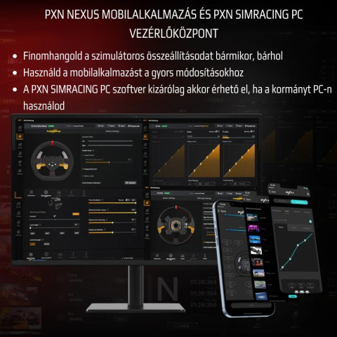 PXN-V10 Ultra - Gamer Kormány Szett (PC / PS4 / Xbox One / Xbox Series X/S)