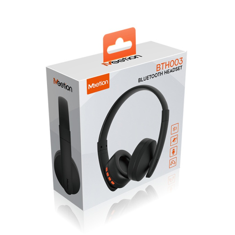 Meetion BTH003 Bluetooth Call Center Fejhallgató -Fekete