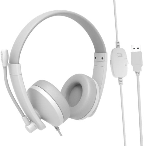 Meetion HP003U USB Headset - Fehér
