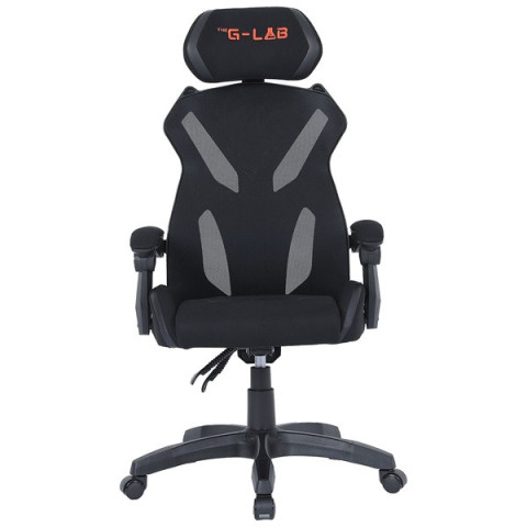 The G-Lab Gamer szék - KS BARIUM BLACK (fekete; állítható magasság; áll. kartámasz)