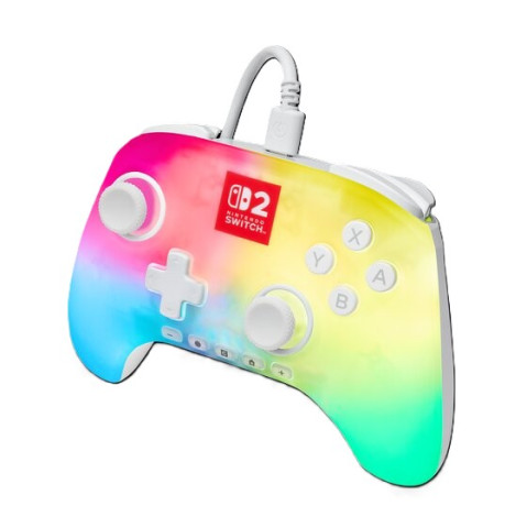 PowerA Advantage Nintendo Switch 2 vezetékes kontroller Lumectra - Fehér