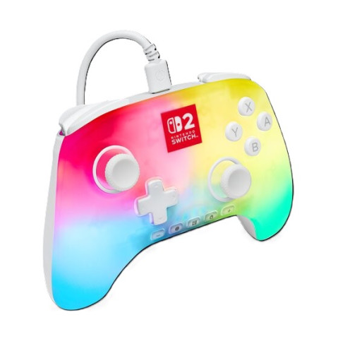 PowerA Advantage Nintendo Switch 2 vezetékes kontroller Lumectra - Fehér