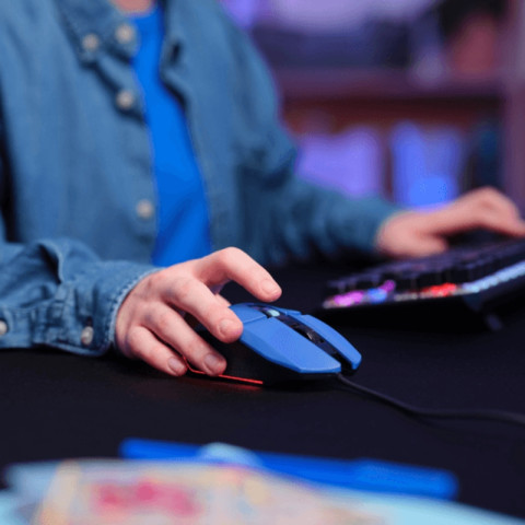 Trust GXT109 Felox Gamer Egér- Kék