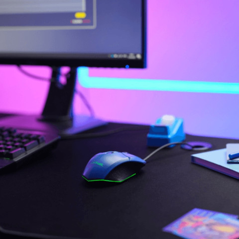 Trust GXT109 Felox Gamer Egér- Kék