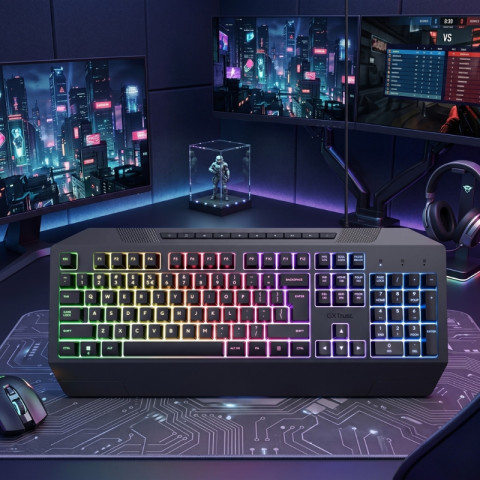 Trust GXT 836 Evocx Gamer Billentyűzet - Magyar Kiosztás!