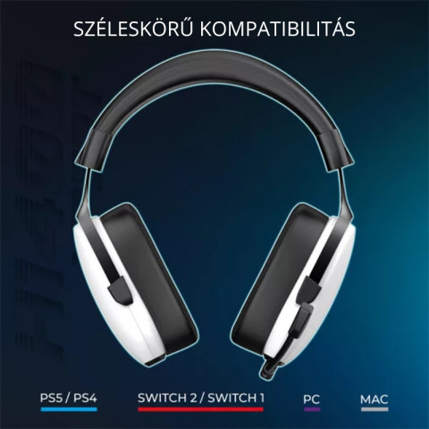 Spirit of Gamer MIC-XH1400 Tri-Mode Vezeték Nélküli Gamer Fejhallgató 7.1