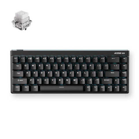 MCHOSE Ace 68 Air eSport Ultra Hall Effect Magnetic Switch Mechanikus Gamer Billentyűzet 8K - Fekete