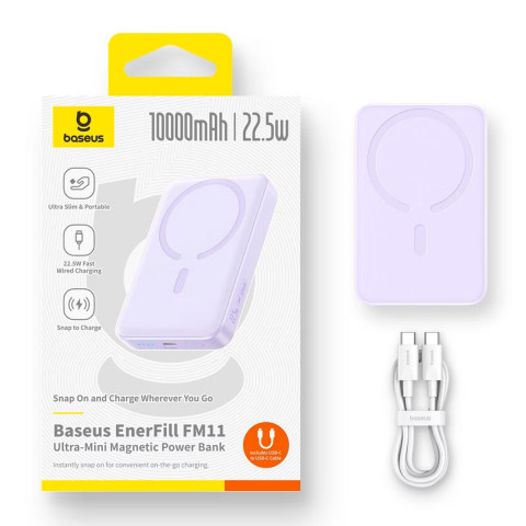 Baseus Enerfill FM11 MagSafe Vezeték Nélküli Gyorstöltő Powerbank 10000mAh 22,5W
