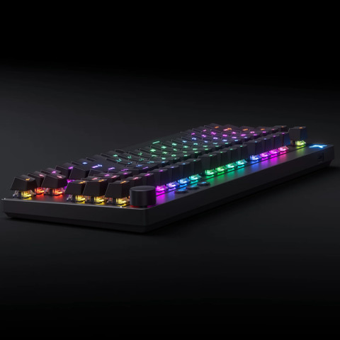 MCHOSE Mix 87 Hall Effect Magnetic Switch Mechanikus Gamer Billentyűzet 8K - Fekete