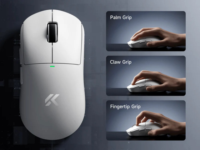 MCHOSE A5 V3 Ultra Light Tri-Mode 8K Vezeték Nélküli Gamer Egér