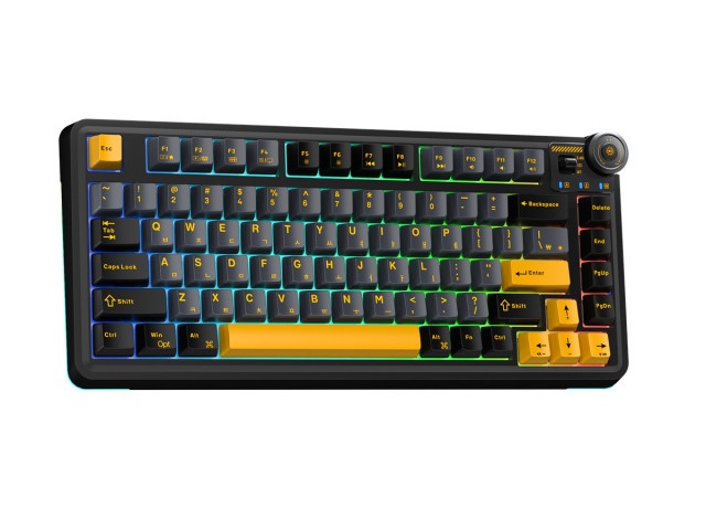 AULA AU75 Tri-Mode Vezeték Nélküli Mechanikus Gamer Billentyűzet
