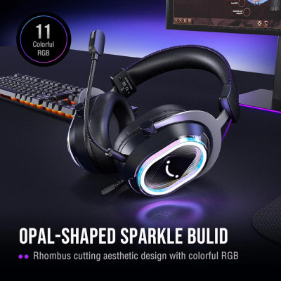 Fifine H13 vezetékes gamer headset 7.1 fekete
