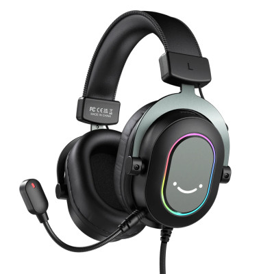 Fifine H6 vezetékes gamer fejhallgató 7.1 fekete