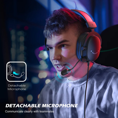 Fifine H9 7.1 Surround Sound Gaming Headset, fekete