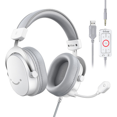 Fifine H9W 7.1 Surround Sound Gaming Headset, fehér