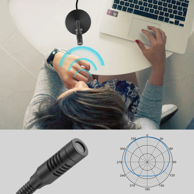 Fifine K050 Mini Gooseneck USB Kondenzátor Mikrofon