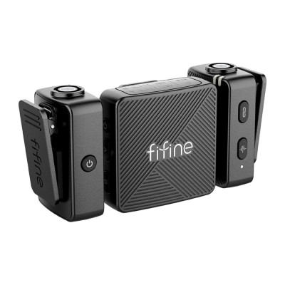 Fifine M9 nyakkendő mikrofonkészlet (fekete)