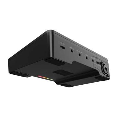 Fifine SC3 AmpliGame, 4-csatornás USB-s gamer audió keverő, fekete