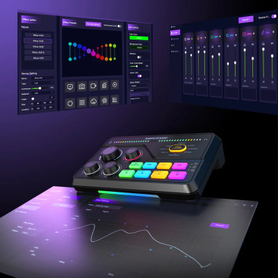 Fifine SC8 RGB keverő fekete