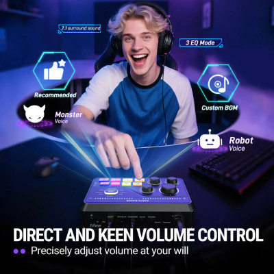 Fifine SC8 RGB keverő fekete